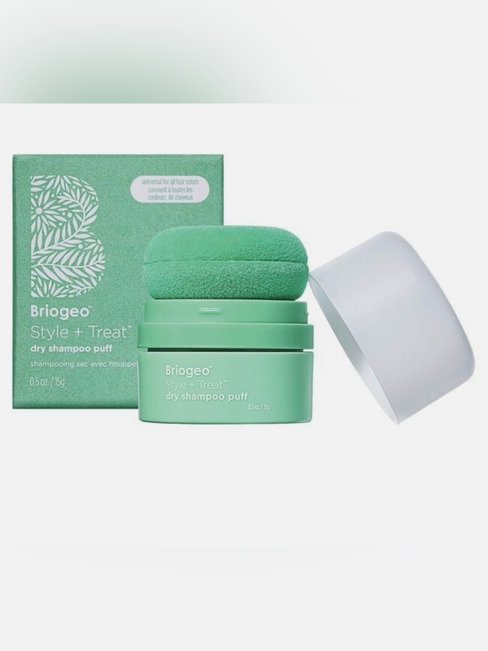 Briogeo Dry Shampoo Puff - Mint Green